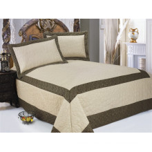 3pcs satin / microfiber quilted satin bedspread